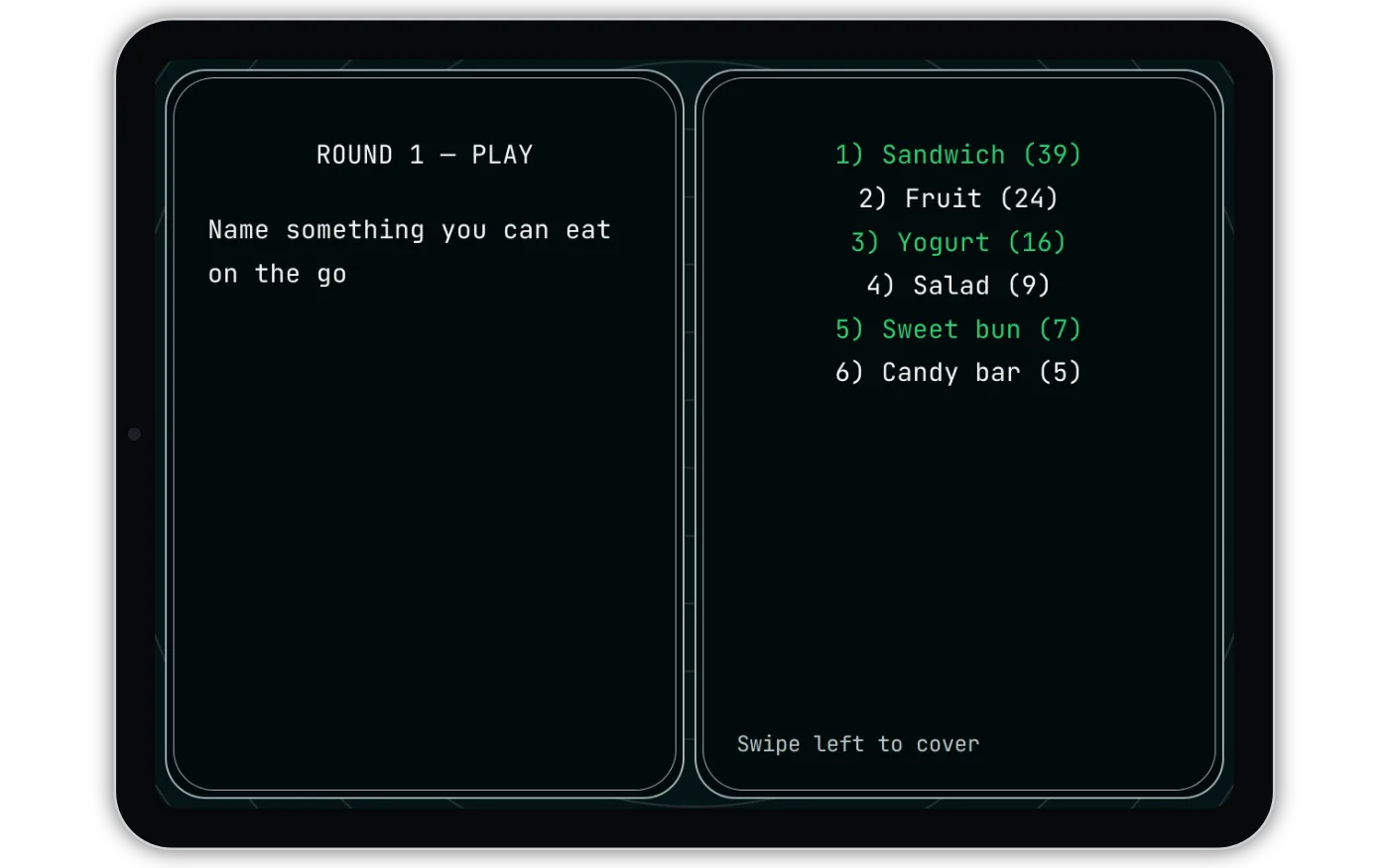 Host in the Radar theme — question and answers