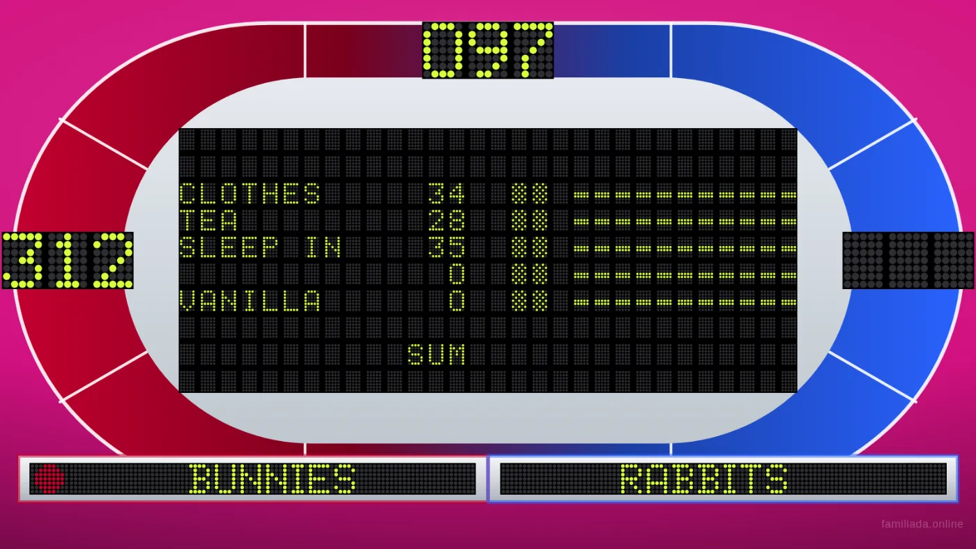 The Display after player 1