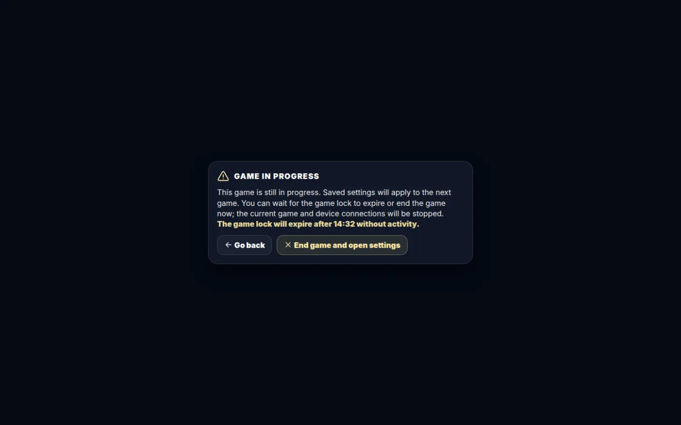 Game in progress